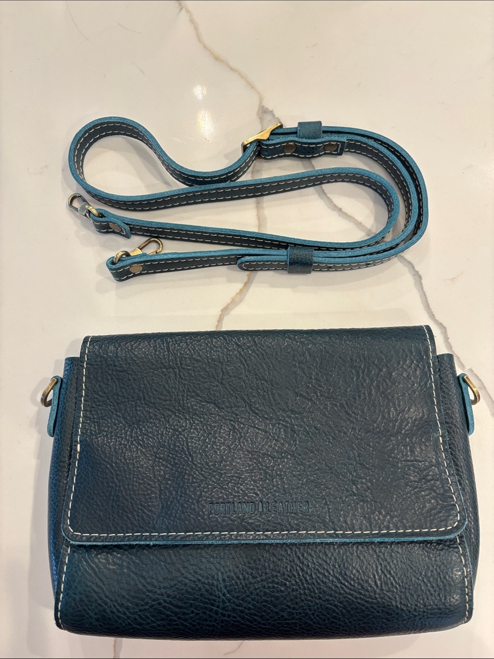 Portland Leather Lagoon Crossbody Bag